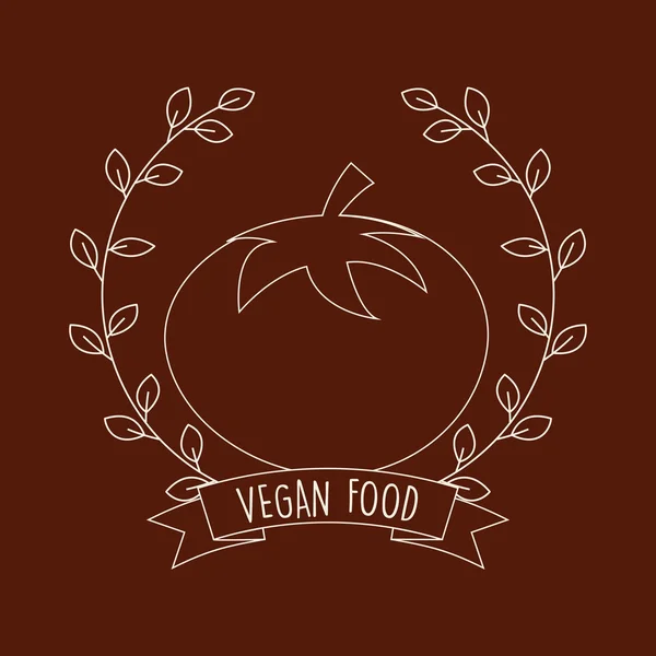 Diseño de alimentos veganos — Vector de stock