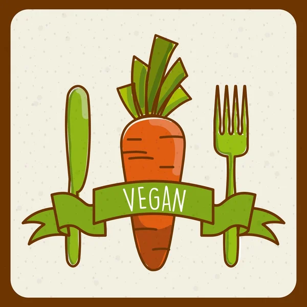 Vegan food ontwerp — Stockvector