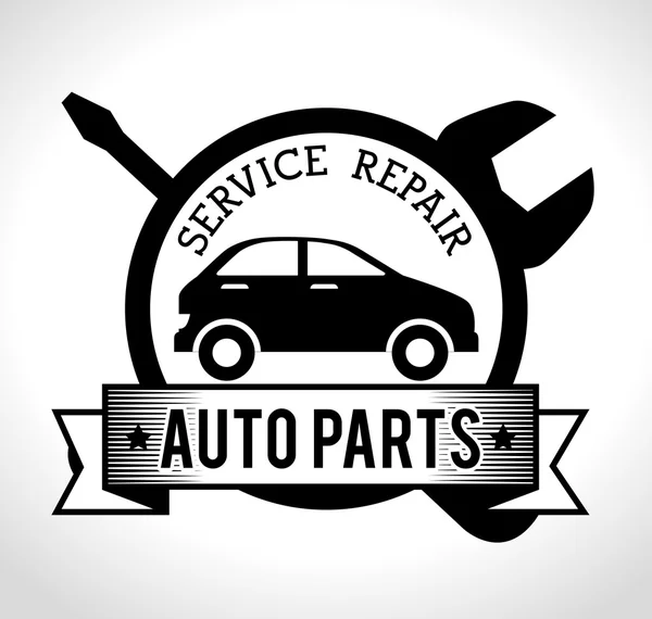 Služby opravy vozidla — Stockový vektor
