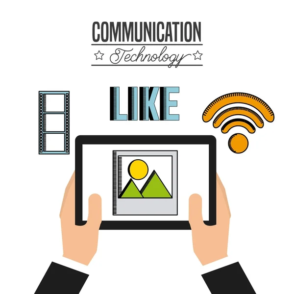 Conception des technologies de communication — Image vectorielle