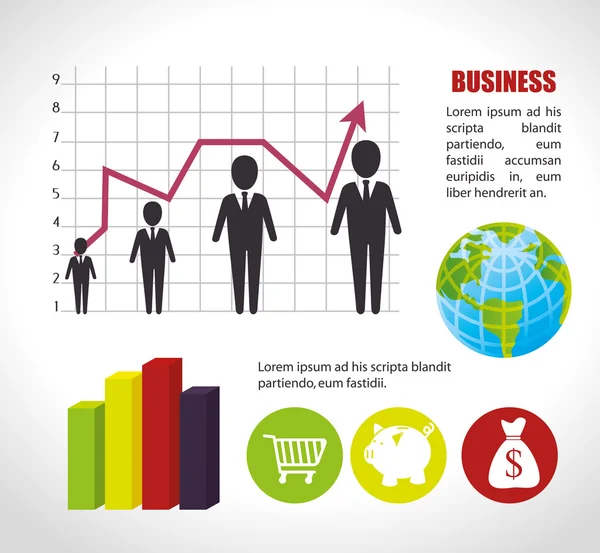 业务和全球经济 — 图库矢量图片