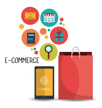 e-ticaret, alışveriş ve tasarım pazarlama.