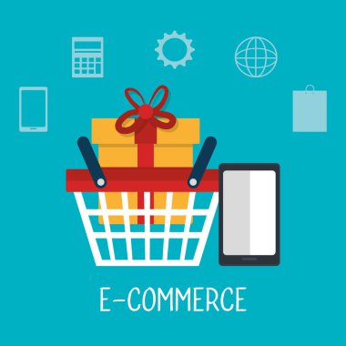 e-ticaret, alışveriş ve tasarım pazarlama.