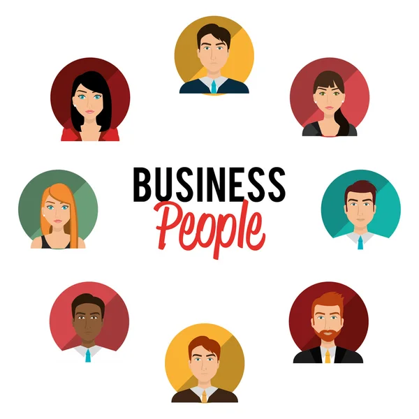 Business people and entrepreneur — Stock Vector