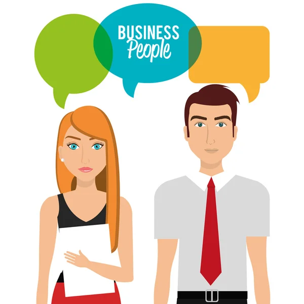 Hommes d'affaires et entrepreneurs — Image vectorielle