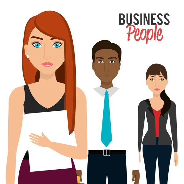 Hommes d'affaires et entrepreneurs — Image vectorielle