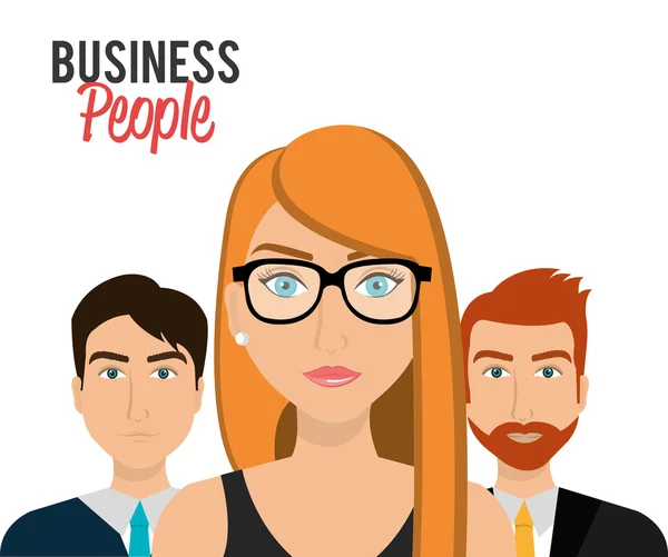 Ludzie biznesu i przedsiębiorca — Wektor stockowy