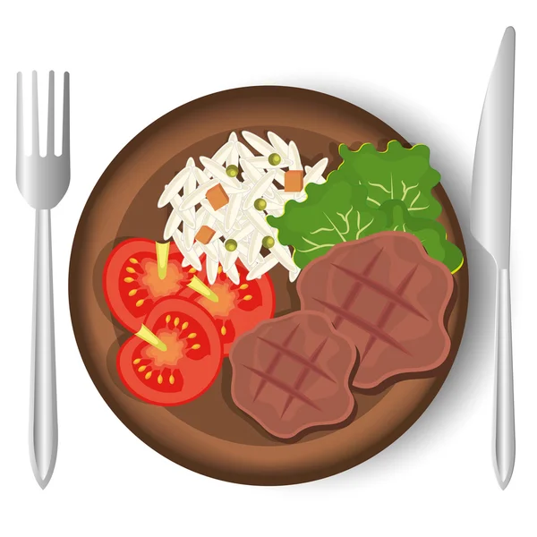 Comida y gastronomía diseño gráfico . — Vector de stock