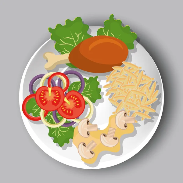 Grafikdesign für Lebensmittel und Gastronomie. — Stockvektor