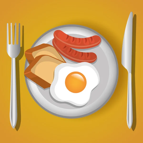 Grafikdesign für Lebensmittel und Gastronomie. — Stockvektor