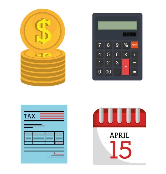 Taxes payday graphic — Stock Vector