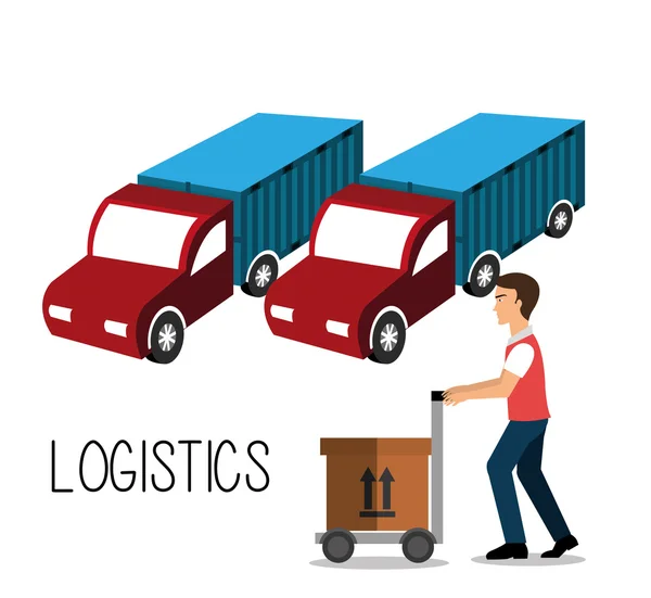 Παράδοση και logistics επιχειρήσεις — Διανυσματικό Αρχείο