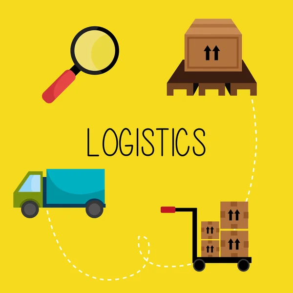 Παράδοση και logistics επιχειρήσεις — Διανυσματικό Αρχείο
