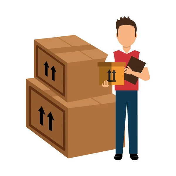 Negocios de entrega y logística — Vector de stock
