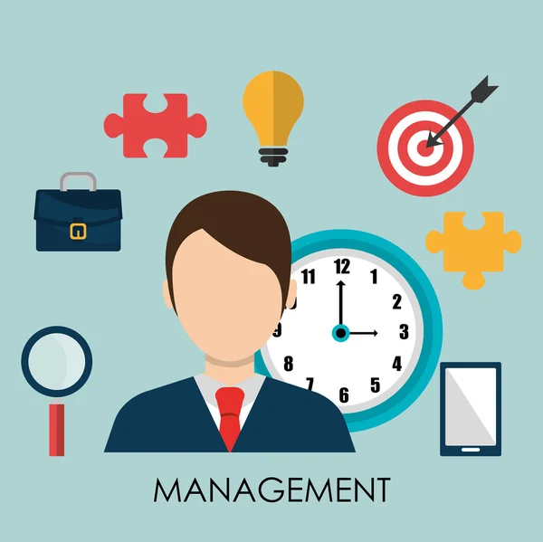 Business management design — Stock vektor