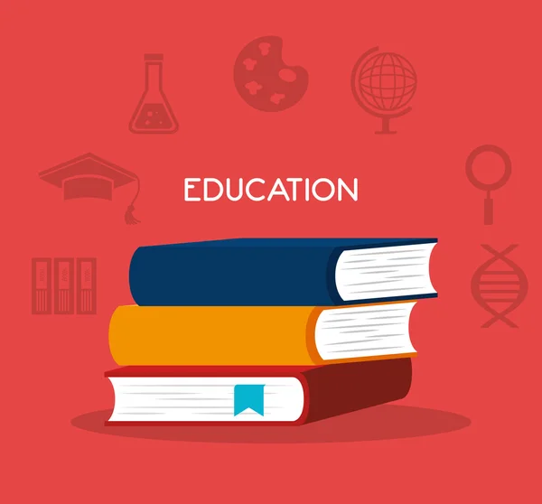 Icona istruzione e apprendimento — Vettoriale Stock