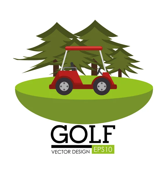 Idrotten golf club — Stock vektor