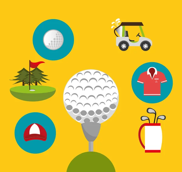 Спортивный гольф клуб — стоковый вектор