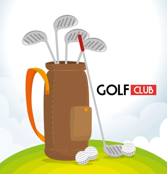 खेल गोल्फ क्लब — स्टॉक वेक्टर