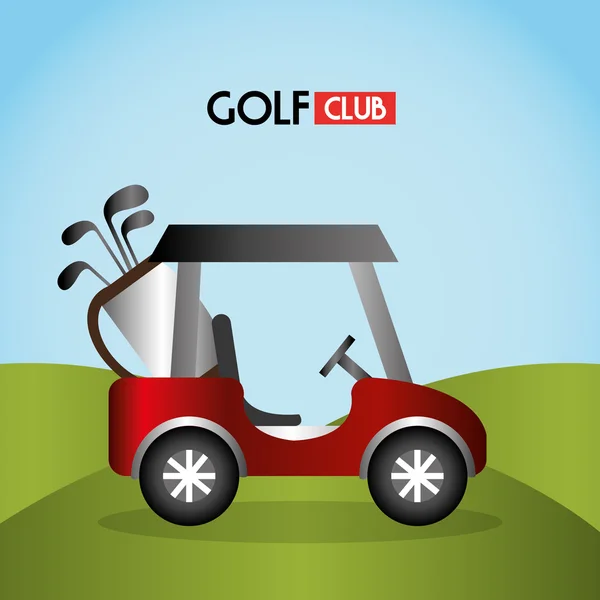 Спортивный гольф клуб — стоковый вектор