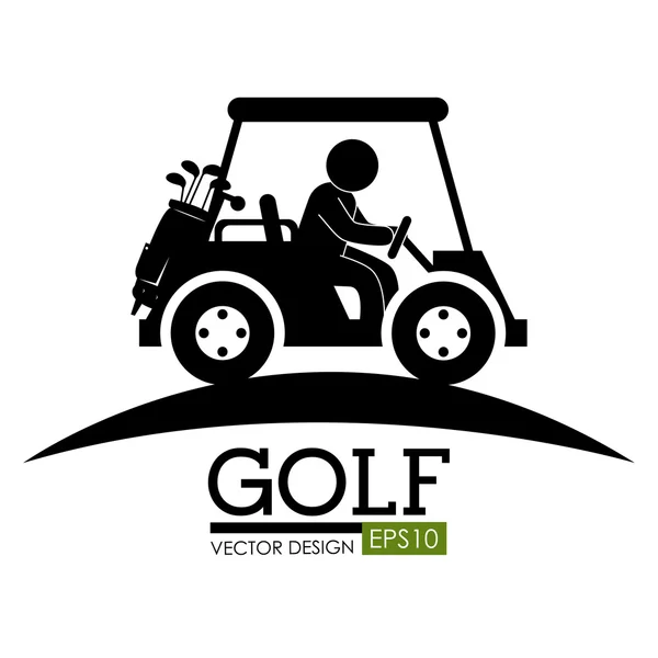 Golf club sportivo — Vettoriale Stock