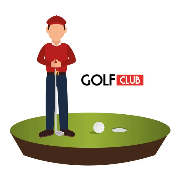 Club de golf deportivo — Vector de stock