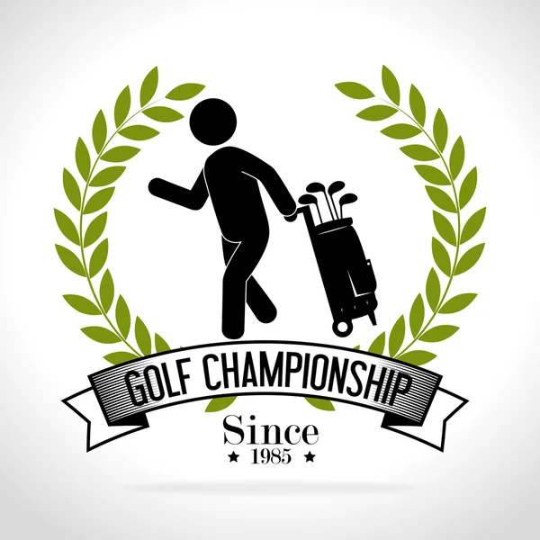 Club de golf deportivo — Archivo Imágenes Vectoriales