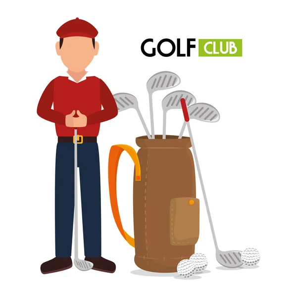 Sportowe golf club — Wektor stockowy