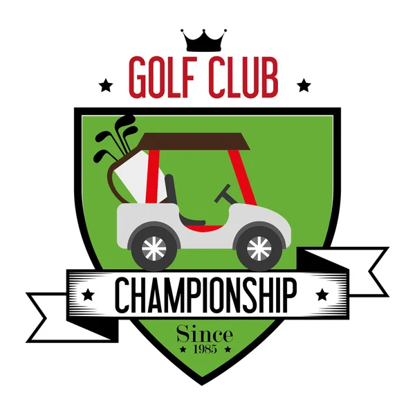 Club de golf deportivo — Archivo Imágenes Vectoriales