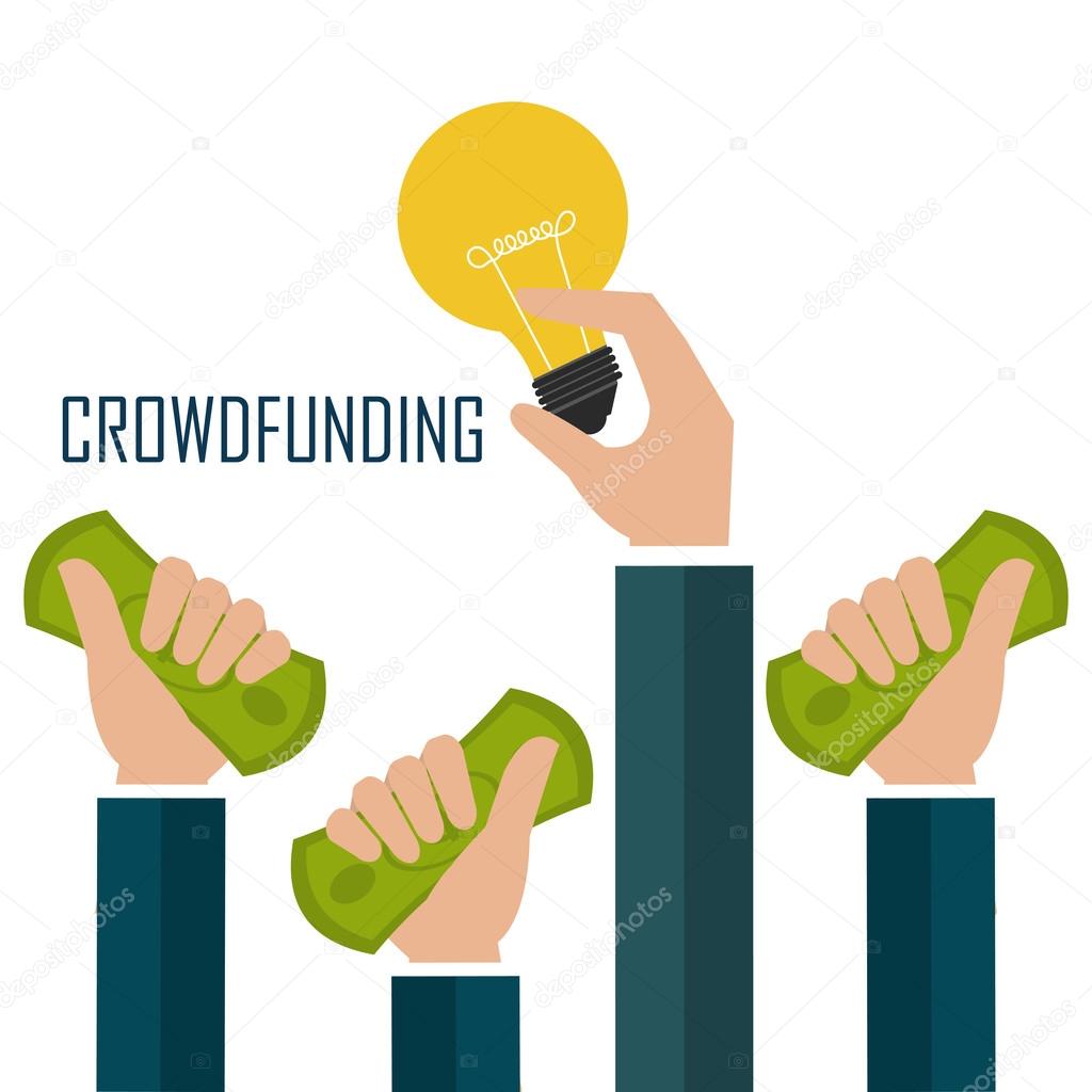 Crowdfunding icon design.