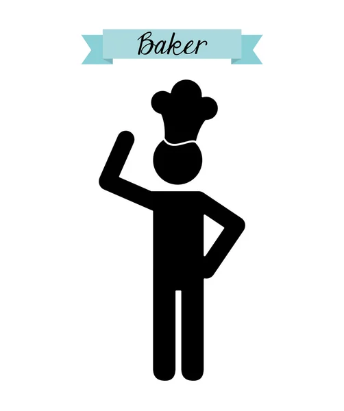 Baker Service design — Stock vektor