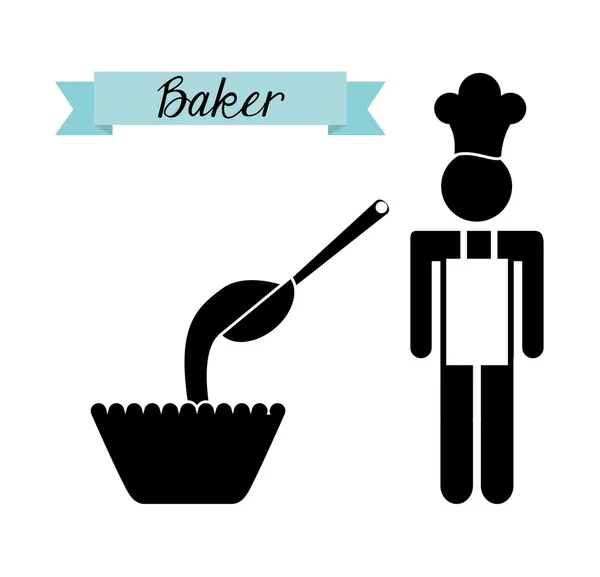 Projekt serwisu Baker — Wektor stockowy