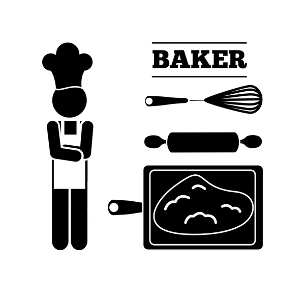Projekt serwisu Baker — Wektor stockowy