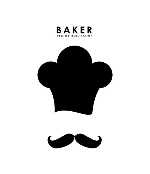 Baker Diseño de servicio — Vector de stock