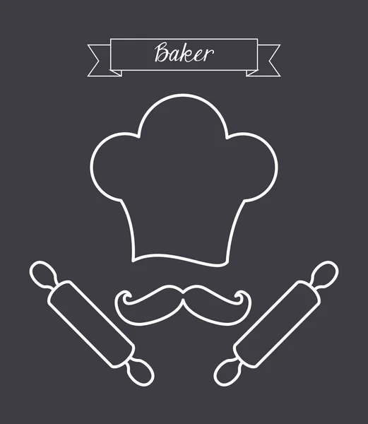 Baker Service design — Stock vektor