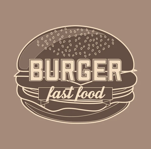 Délicieux fast food — Image vectorielle