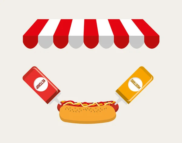 Deliciosa comida rápida — Vector de stock