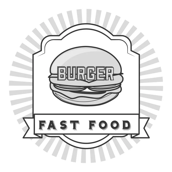 Delizioso fast food — Vettoriale Stock