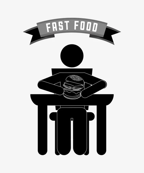 Délicieux fast food — Image vectorielle