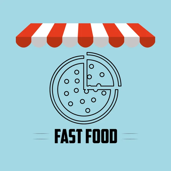 Delicioso fast food — Vetor de Stock