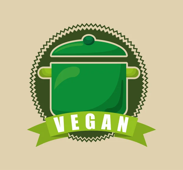 Menu alimentaire végétarien — Image vectorielle