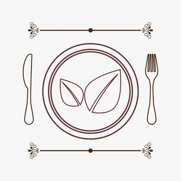 素食菜单 — 图库矢量图片