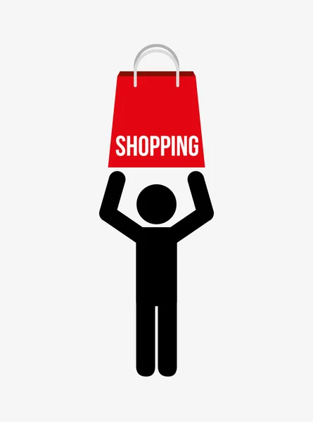 Grande giornata di shopping — Vettoriale Stock