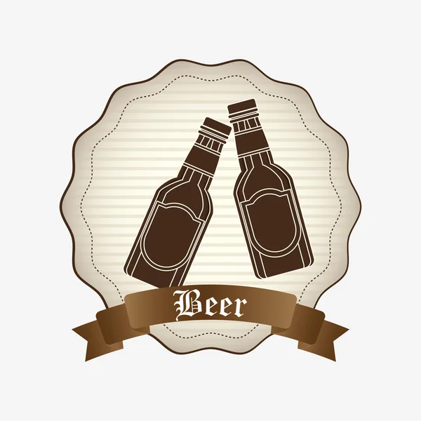 清爽的啤酒设计 — 图库矢量图片