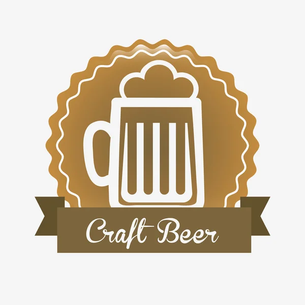 Uppfriskande öl design — Stock vektor