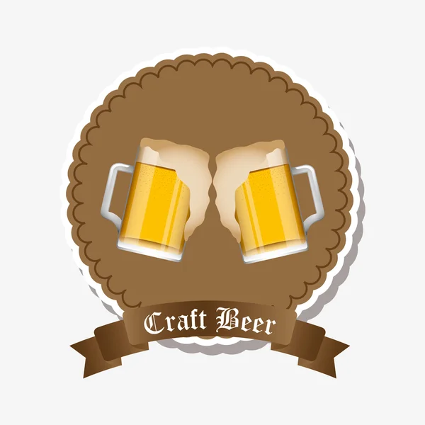Δροσιστική μπύρα σχεδιασμού — Διανυσματικό Αρχείο