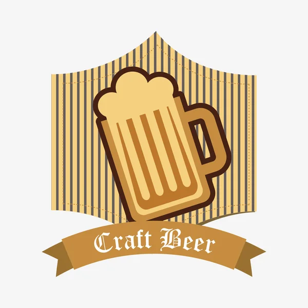 Uppfriskande öl design — Stock vektor