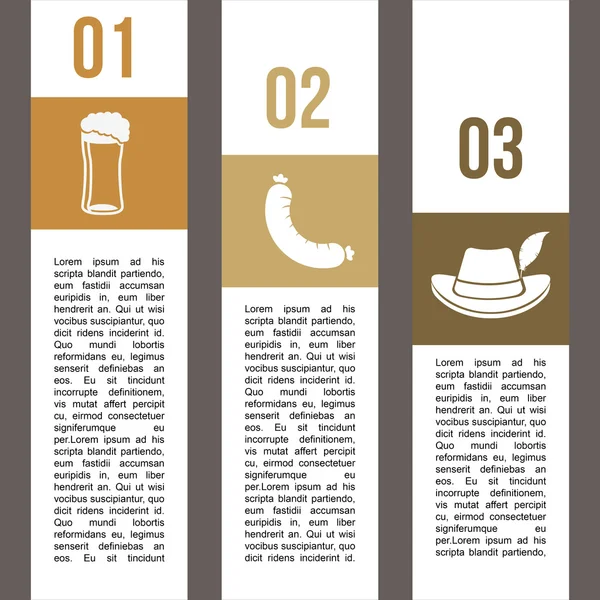 Infographics beer design — Stock Vector