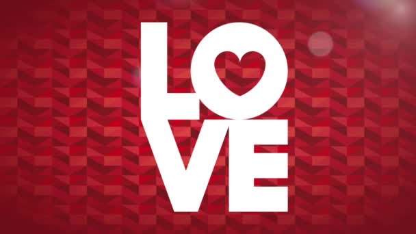 Love Card design con cuore — Video Stock