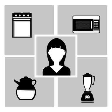 Mutfak gereçleri ve ekipman simgesi